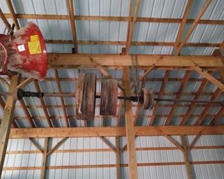 Factory Machine shop line shaft