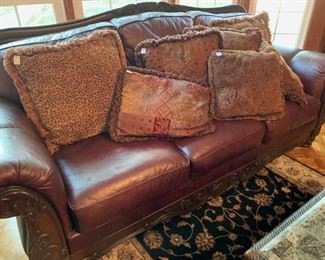 leather sofa