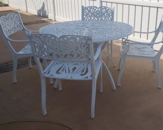 Wrought Iron Outside Set