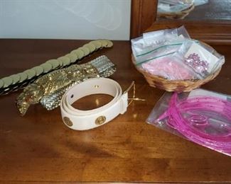 Vintage Belts and Costume Jewelry