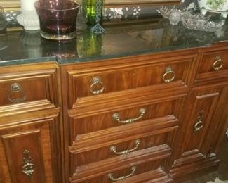 Stanley side board w/ marble top