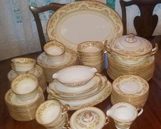 Much china, glassware, pottery and figurines. Noritake "Nanette"