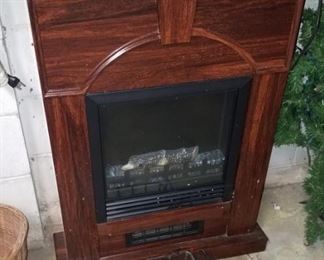 Basement finds!! Wood wall fireplace