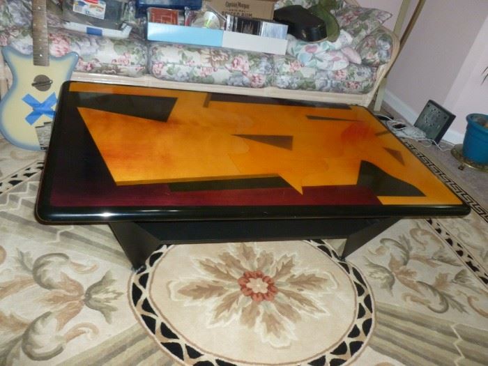 Fantastic Signed Coffee Table..next photo shows signature..anyone recognize it??