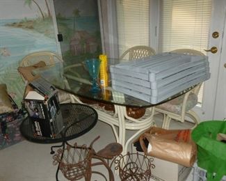 Rattan Table & 4 chairs (only 3 in the photo)
