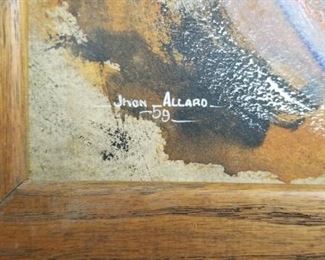 Signature & Date on Painting by Jhon Allard