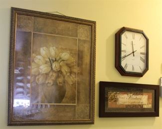 Framed Art, Clock