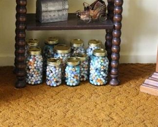 Jars of Vintage Marbles