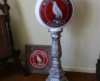 White Eagle Gasoline Sign Light