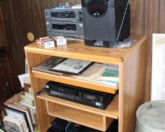 Stereo Equipment, JVC, Onkgo, GE Tape Player, Panasonic Blue Ray, Art on Canvas, Stereo Equipment, TV Stereo Stand, Frames, Art, Signed Art, Photo Albums