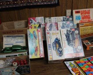 Model Cars, Toys, Train in Box