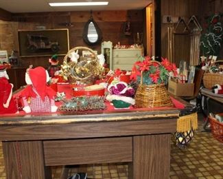 Brunswick Pool Table and Christmas Items