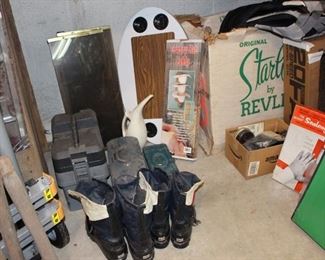 Boots, Tool Boxes, Hat Caddy, Starlite by Revli Christmas Tree,  Sealogram and Camper Table
