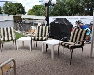 Barbeque and Tables and Chairs