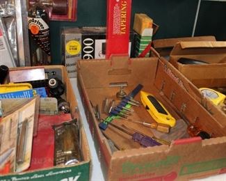Misc Tools, Drill Bits, Hand Tools, (Clamps, Gas Cans and Water Carriers Not showing)