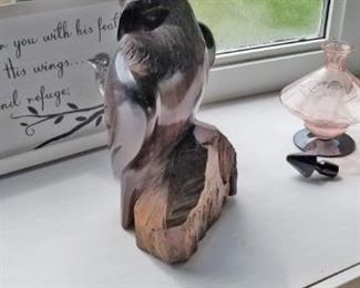 Black Walnut Carved Eagle