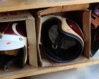 Bike (Motor Cycle) Helmets And Baseball Gloves