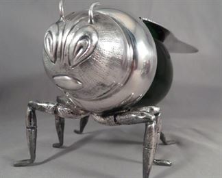 ENGLISH SILVER PLATE BEES ARE AMAZINGLY DETAILED - THESE GUYS WILL MAKE TEA TIME A BLAST!
