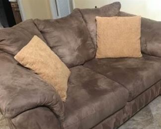 Ashley Furniture Faux Suede Love Sofa