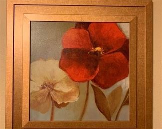 Double Gold Framed Floral Print