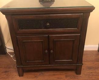 Iron and Wood Side Table