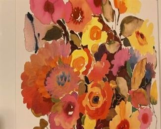 Pink, White and Yellow Floral Print