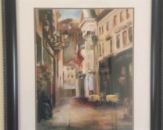 Street Cafe Framed Print