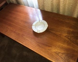 Vintage Danish Modern coffee table and 2 end tables, made in Denmark.