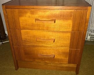$120
Vintage Danish Modern 3-drawer night stand, made in Denmark.