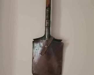Vintage shovel in case
