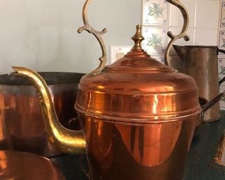 Vintage Copper tea kettle