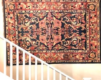 Large vibrant room size wooven rug