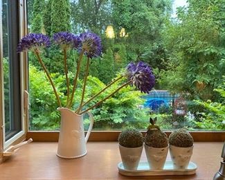 Beautiful purple in pretty pitcher