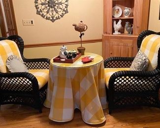 Great vignette for a family room or screened in porch