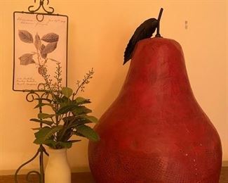 Pears are a major theme - so many fun pieces