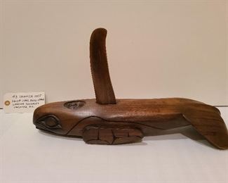 Lot 3 Squamish Coast Killer Whale cedar Garreth Gonzales, Vancouver BC , 18 inches  