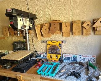 tools including Jet drill press