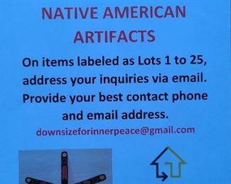 Premiere Native American Artifacts Collection Information