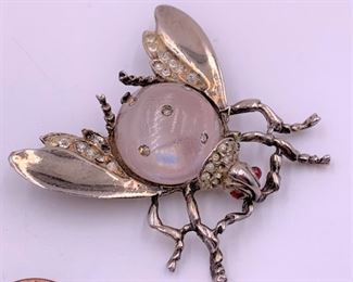 Sterling jelly belly bug pin
