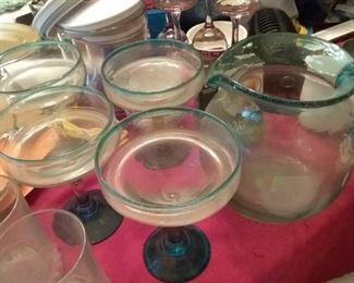 Hand blown glassware