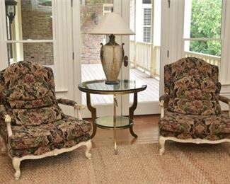 5. Pair Of Louis XV Style Fauteuils By Highland House