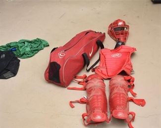 17. Group Lot Of Catchers Equipment