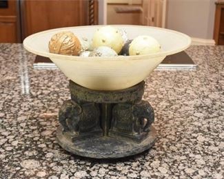 41. Craved Elephant Center Bowl