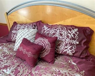 King bed and new comforter/pillow set