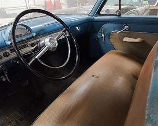 '54 FORD COUNTRY WAGON (BLUE/ WHITE) - INTERIOR