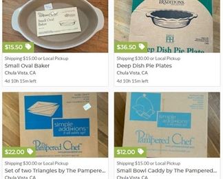 Pampered Chef. New in boxes. 