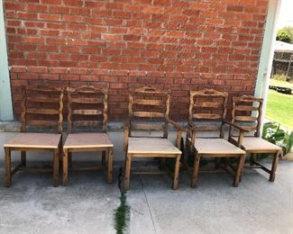 Chairs ready to be finished