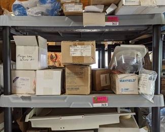 Assorted Medical Supplies, Shelving Not Included