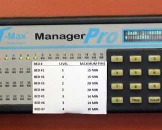 T-Max Manager Pro Tanning Bed Control System With 4 Digital Timers And Control Pad, Plugged In And Working