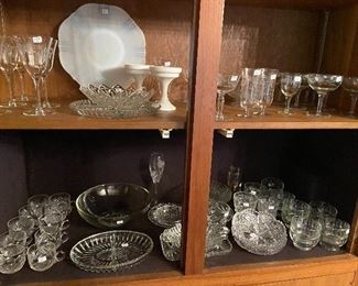 More crystal and glassware.